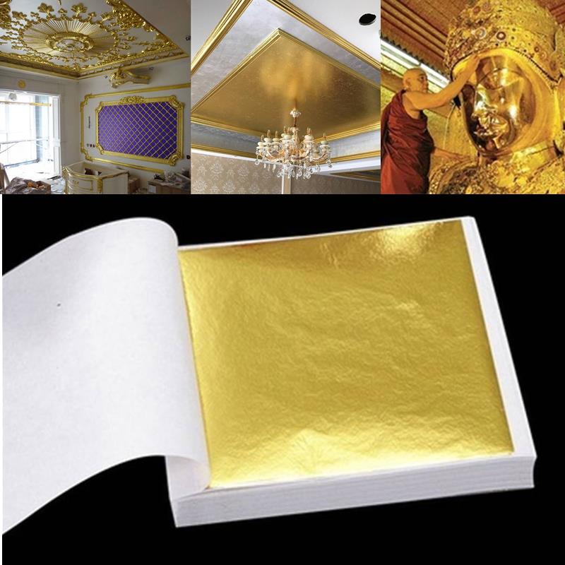 Gold Foil Flakes - 100 Uds. Hojas de lámina dorada