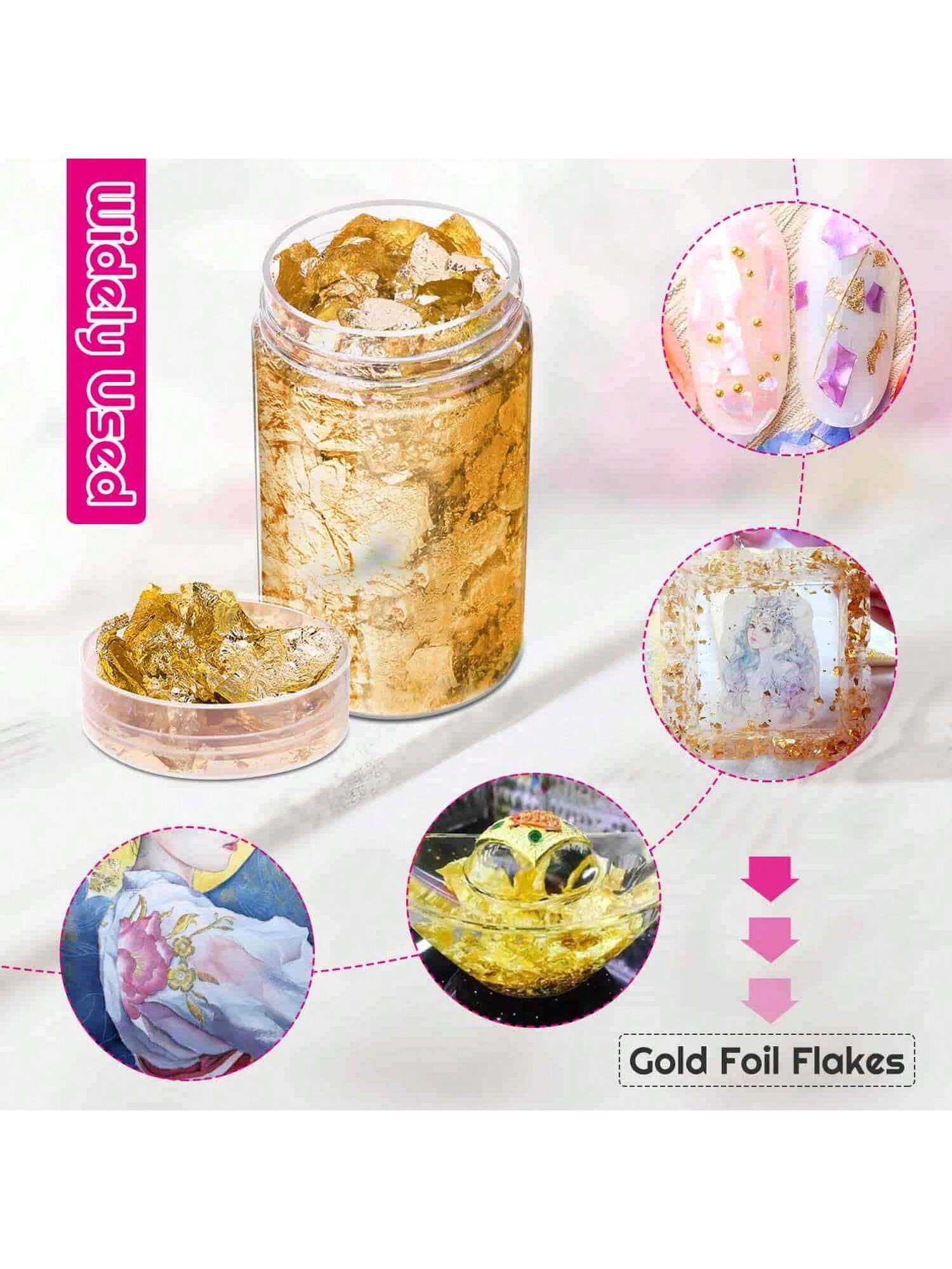 Hojuelas de Oro, Láminas de Or - Gold Foil Flakes reseña y precio